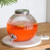 5.5L Round Ribbed Design Beverage Drink Dispenser [907347][907330]