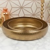 2x Gold Bowl Set With Hammered Effect [337870]