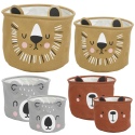 2pcs Kids Animal Character Storage Basket Set [543125]