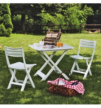 ProGarden Plastic Camping Set 1 Table And 2 Chairs