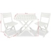 ProGarden Plastic Camping Set 1 Table And 2 Chairs