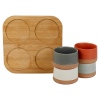 Stoneware Serving Set on Boards