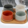 Stoneware Serving Set on Boards