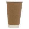 25 Kraft Double Wall Hot Cups