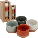 4 Pcs Stoneware Bowl Set