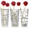 Crystal Look Heavy Glass Bouquet Vase