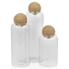 Glass Storage Jar with Cork Ball Lid