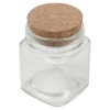 Glass Storage Jar with Cork Lid