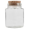 Glass Storage Jar with Cork Lid