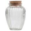 Glass Storage Jar with Cork Lid