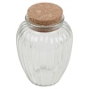 Glass Storage Jar with Cork Lid