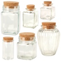 Glass Storage Jar with Cork Lid