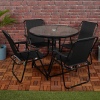 SYDNEY Outdoor Metal Folding Chairs & Metal Table Set