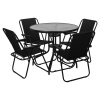 SYDNEY Outdoor Metal Folding Chairs & Metal Table Set