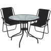 SYDNEY Outdoor Metal Folding Chairs & Metal Table Set