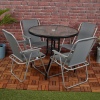 SYDNEY Outdoor Metal Folding Chairs & Metal Table Set