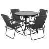 SYDNEY Outdoor Metal Folding Chairs & Metal Table Set