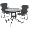 SYDNEY Outdoor Metal Folding Chairs & Metal Table Set