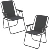 SYDNEY Outdoor Metal Folding Chairs & Metal Table Set