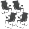 SYDNEY Outdoor Metal Folding Chairs & Metal Table Set