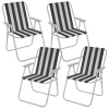 SYDNEY Outdoor Metal Folding Chairs & Metal Table Set