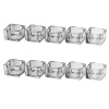 5 Glass Tea Light Candle Holder Set [413909]