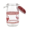 Storage Jar Glass With Ceramic Lid (873850)