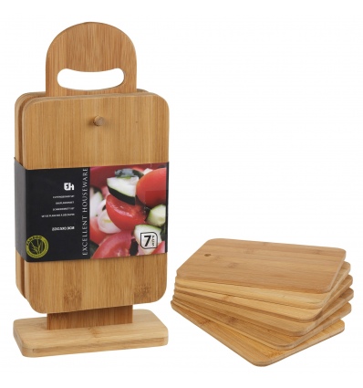 6pcs Chopping Board Set With Display Stand  [186189]