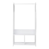 LIBBY Kids MDF Wooden Hanging Rail with 2 Storage Sections With Inserts