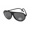 BREO BLACK ELLIPSE SUNGLASSES