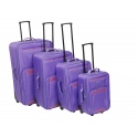 4 x Super Traveller Suitcases (Purple)