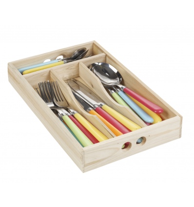 24pcs Cutlery Set In Wooden box (249319)
