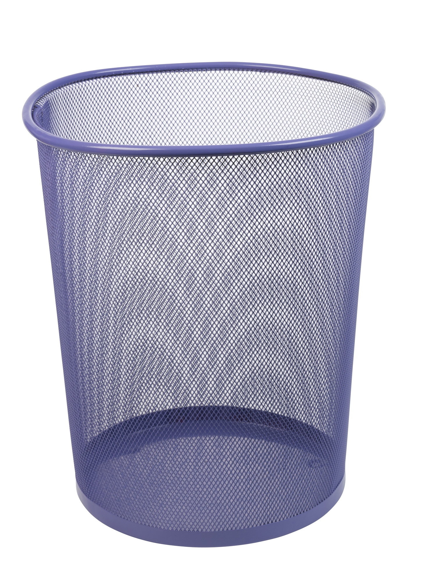 Large Colourful Mesh Waste Paper Basket Office Metal Dustbin Rubbish