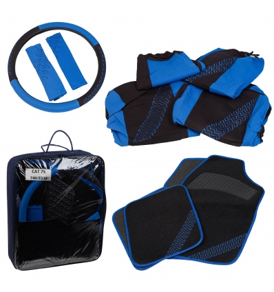 15pc Car Accessories Bundle (Boy Blue)