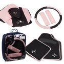 15pc Car Accessories Bundle (Girl Pink)