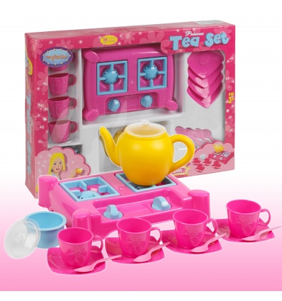 15 Piece Princess Tea Set With Stove [041012]