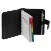 Black Leather Organiser and Pen Set [800010]