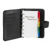 Black Leather Organiser and Pen Set [800010]