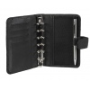 Black Leather Organiser and Pen Set [800010]