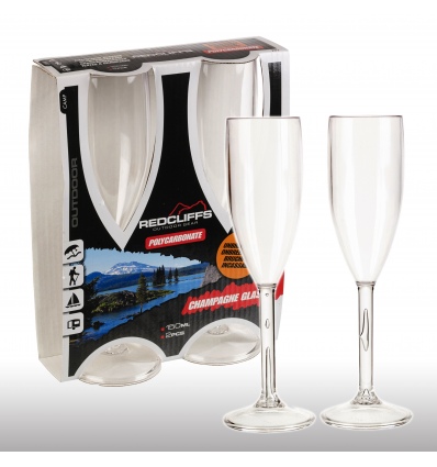 2pc Champagne Glass Set Polycarbonate [539953]