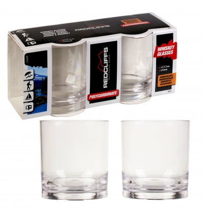 Set of 2 Polycarbonate Whiskey Glasses [540058]