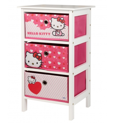 GS Hello Kitty 3 Drawer Storage Unit