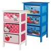 GS Hello Kitty 3 Drawer Storage Unit