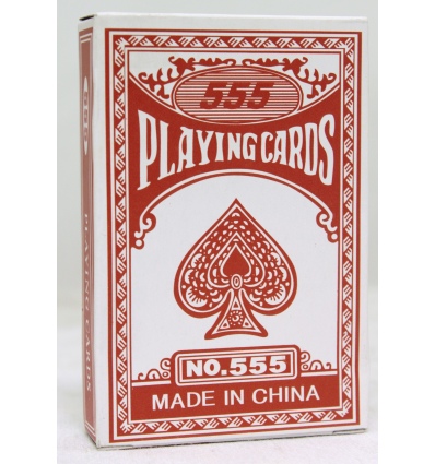 No 555 Profesional Poker Playing Cards (Red)