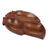 Fruit Shaped 3 Section Wooden Tray 