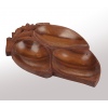 Fruit Shaped 3 Section Wooden Tray 