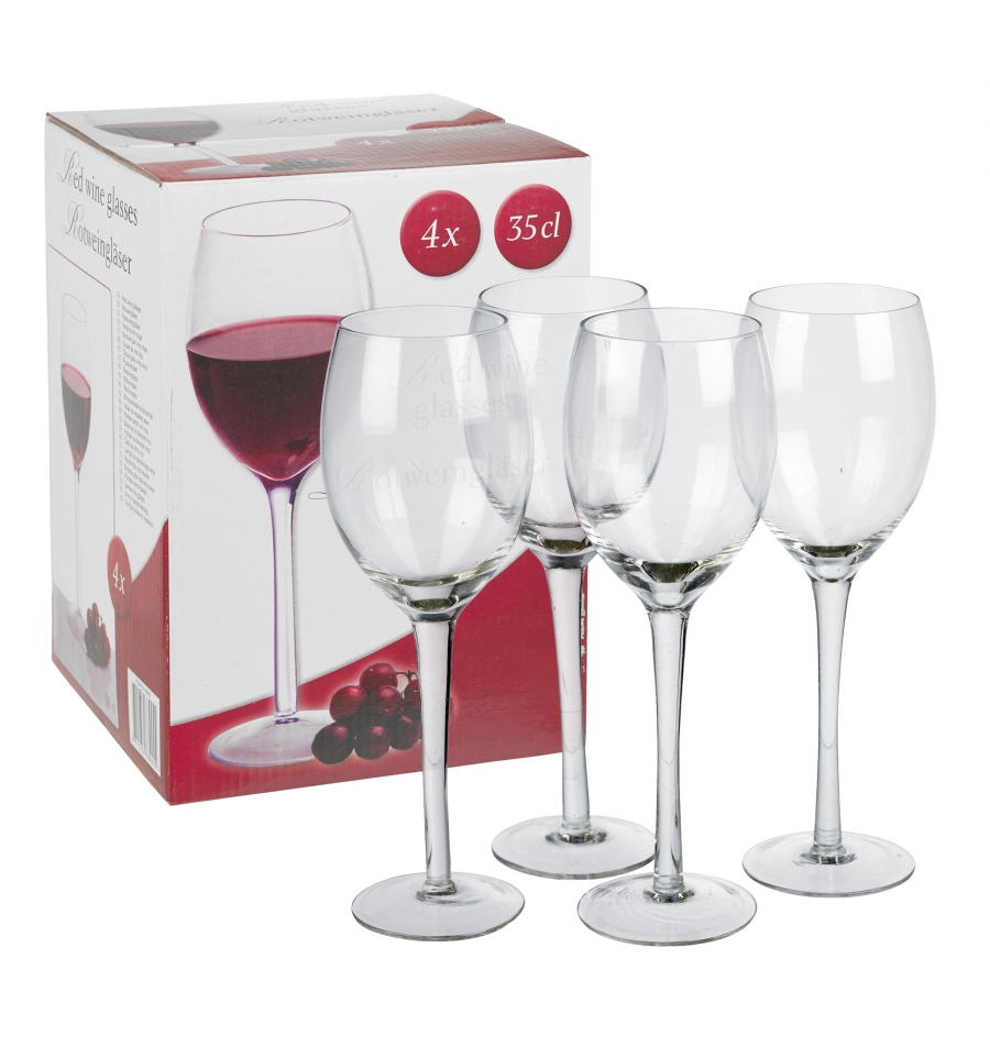 Red Wine Glasses 4pcs 35cl