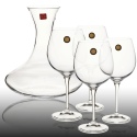 RCR Wine Decanter & 4 Red Wine Glasses [Aliseo]