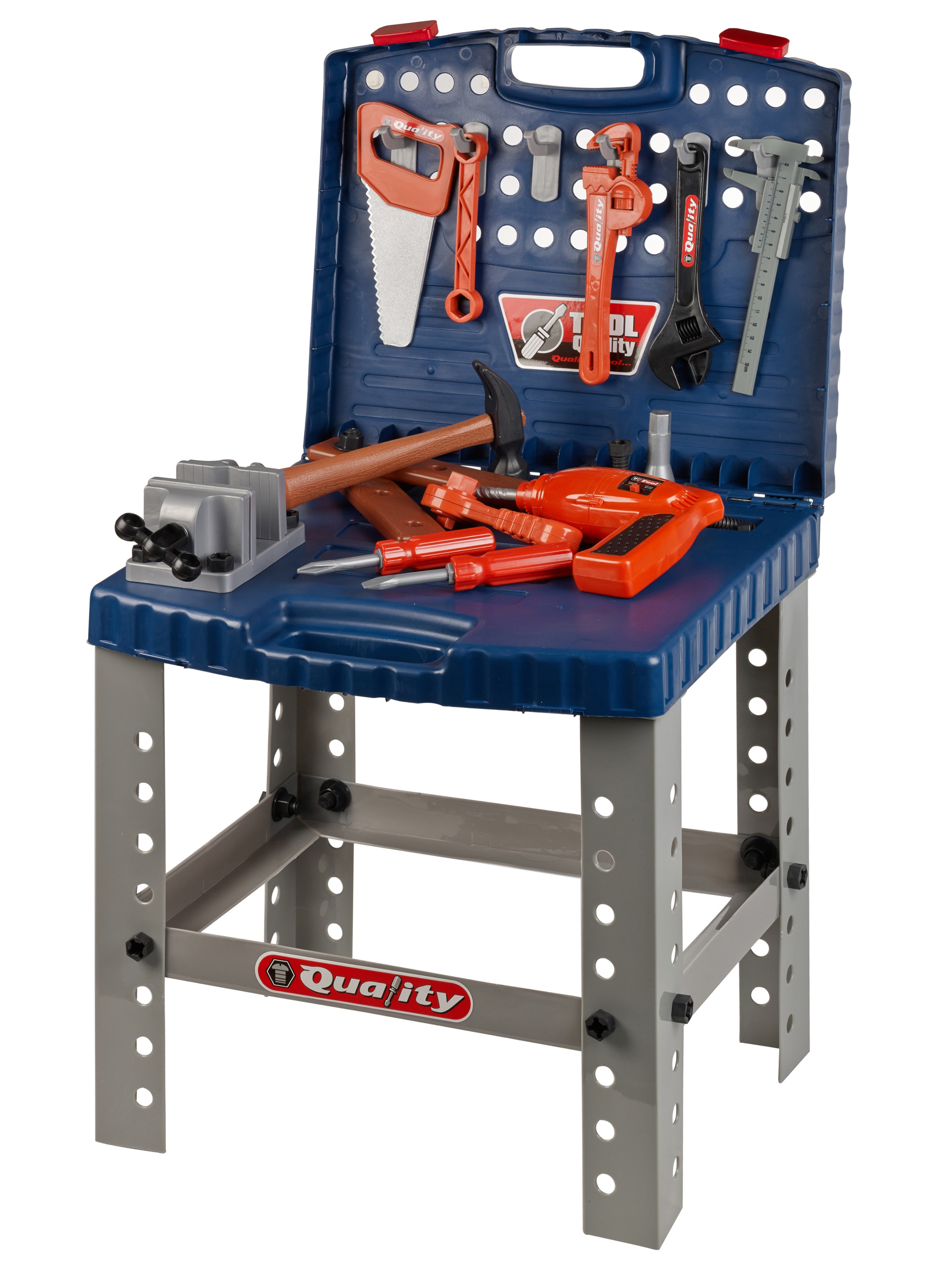 Children S Kids Power Tools Hammer Saw Wrench Work Bench Creative