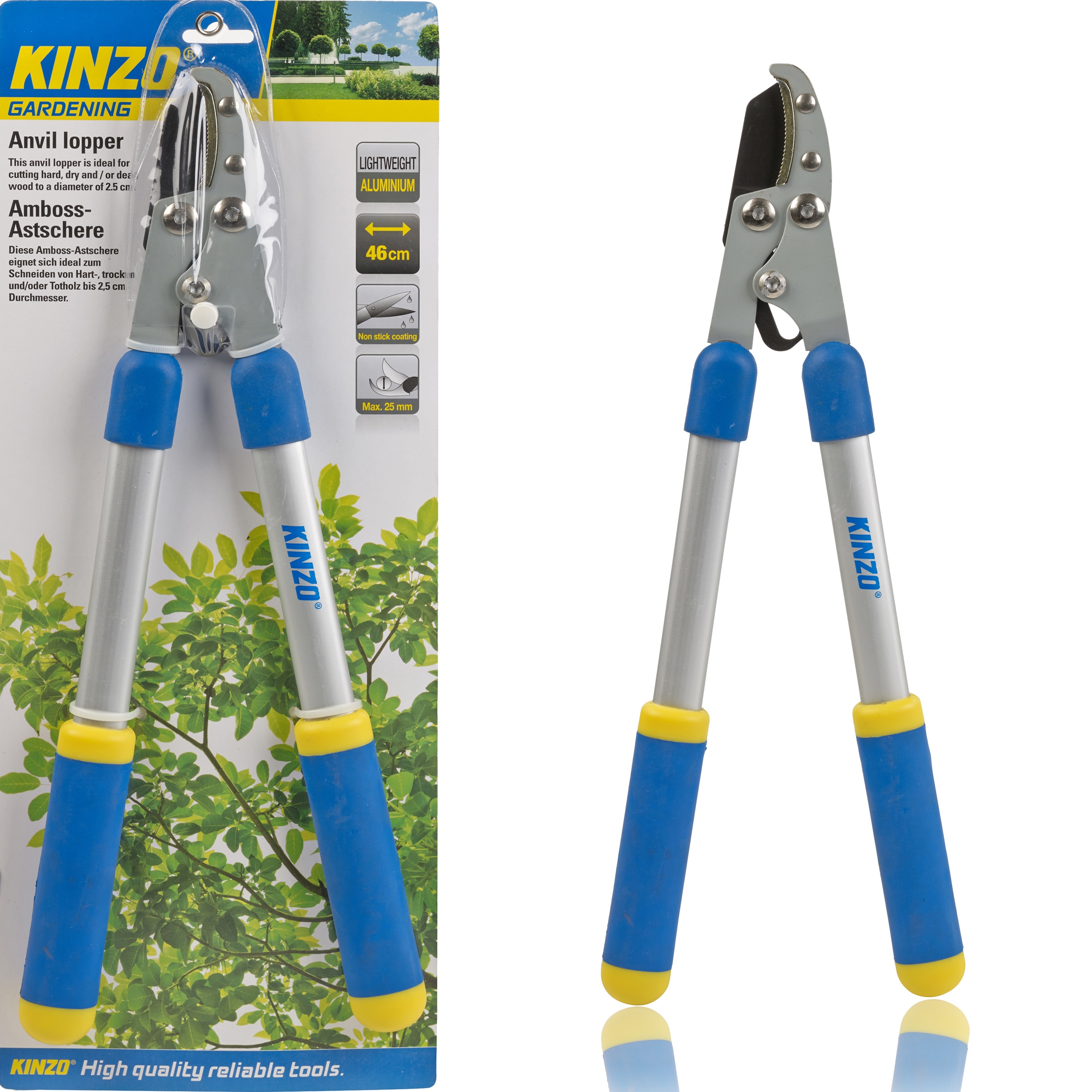 46cm Comfortable Grip Aluminium Anvil Lopper Shears Tree Branch Pruning